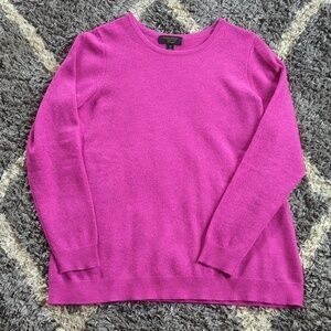 Cashmere Charter Club Pink Long Sleeve Sweater Size Women's OX
